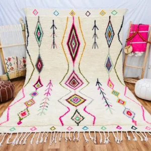 Amazing Multicolored Rug - Custom Fabulous Beni Ourain Rug (152x182 cm)