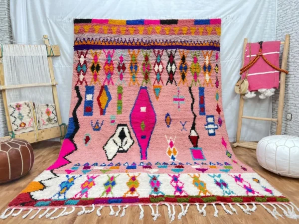 Custom Fabulous Boujad Rug, Authentic Moroccan Rug (91x244 cm)