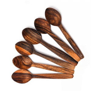 Pack Walnut Wood Spoon - 6 pieces
